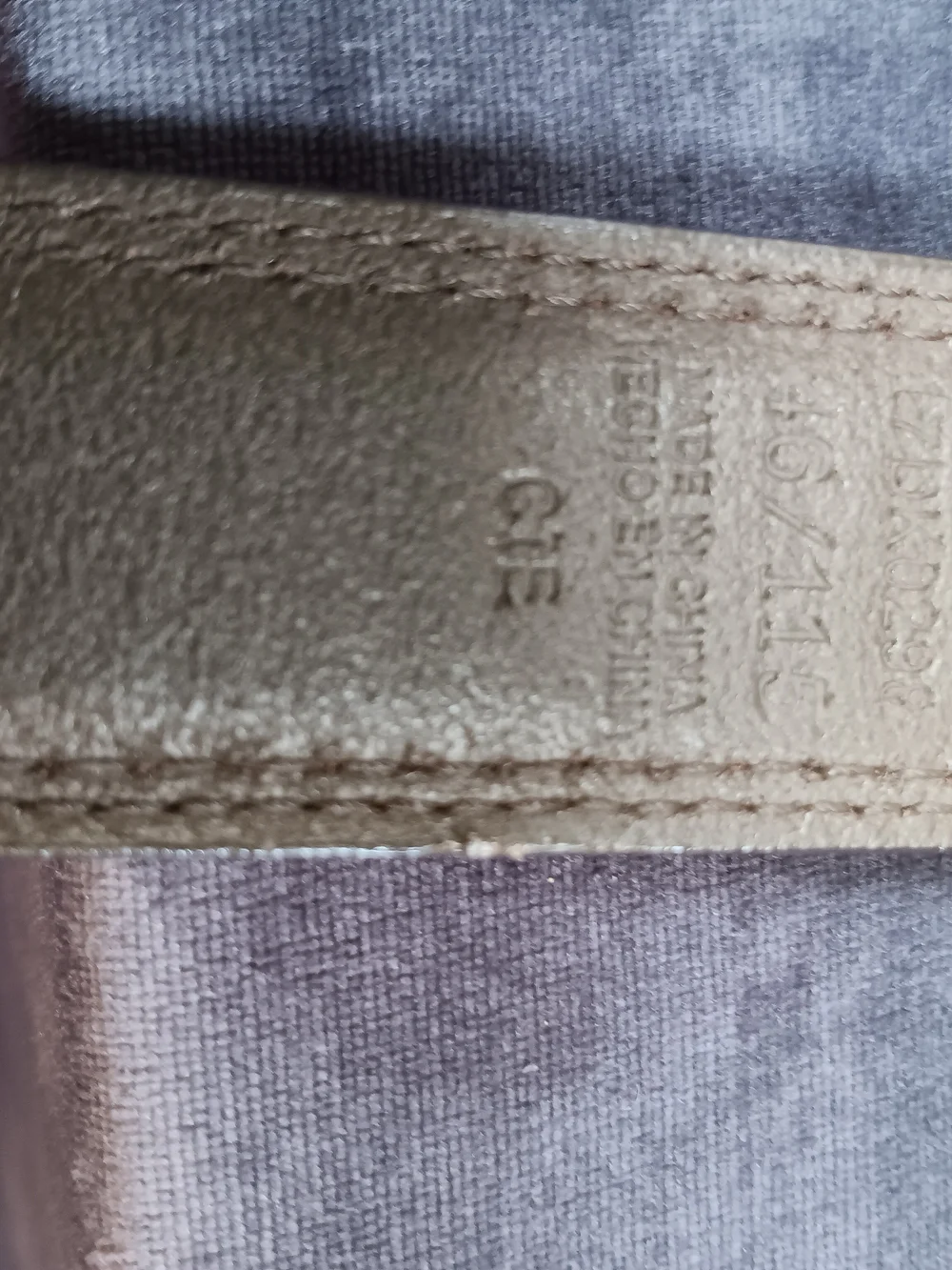Dockers Brown Leather Belt with Silver Colored Buckle